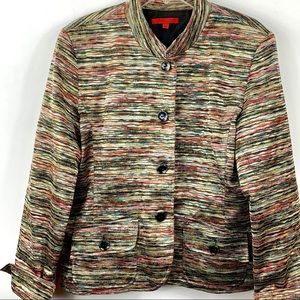 Joni B‎ Multi Colored Striped Jacket